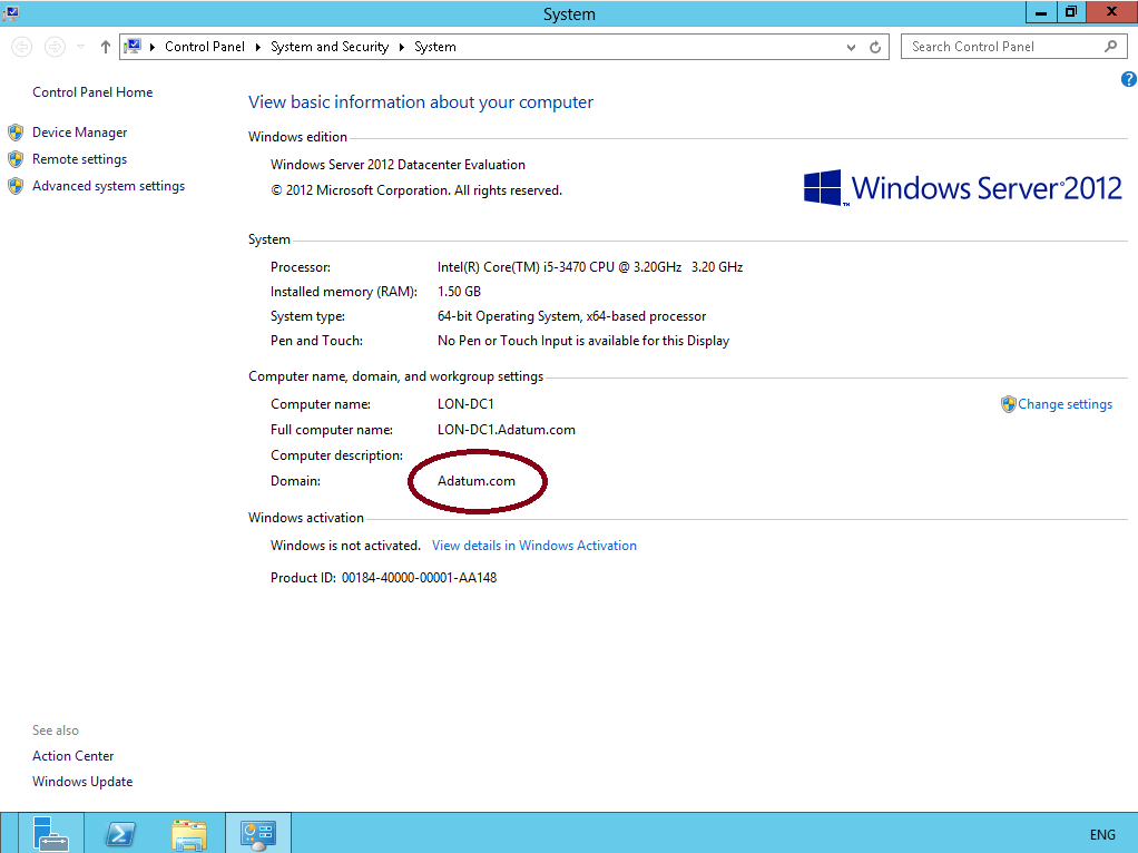 Домен виндовс 10. Windows Server 2012 поменять имя. Computer/HOSTNAME:. Add Computer domainname.